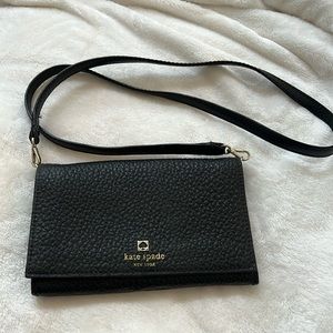 Kate Spade Black Pebbled Leather Cross Body